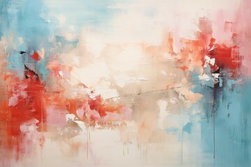 Leinwandbilder - abstract oil paint texture on canvas, background : Generative AI