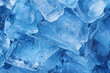 © ta.ko - Close up shot of blue ice cubes in water for cooling