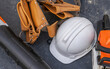 © Tomasz Zajda - Construction Site Hard Hat and a Tools Belt