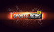 Sports news background. Vector template for your design.
