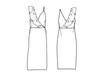 sleeveless dress with ruffle detail