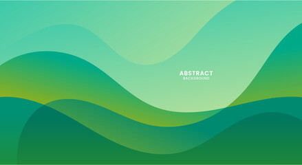 Wall Mural - Abstract green background vector with dynamic effect