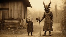 Children Kids Halloween Scary Vintage Photography Masks 19th Century Horror Costumes Party