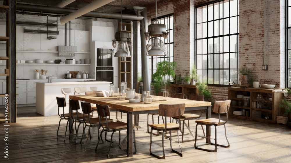 Urban Farmhouse Loft An industrial loft with farmhouse touches ...