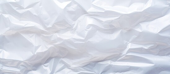 Wall Mural - Close up image of a white plastic bag textured background