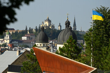 Wall Mural - Lviv panorama. Centre the city of Lviv, Ukraine.