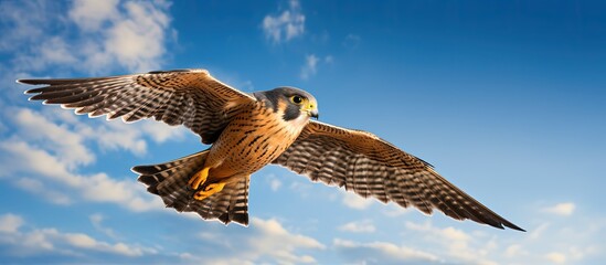 The Eurasian hobby is a small slim falcon