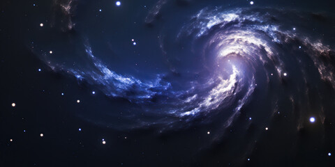 Wall Mural - space galaxy background. panoramic view