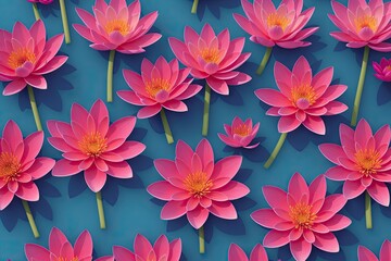 Wall Mural - Colorful spring flowers, happy spring concept, generative ai image