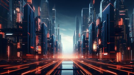Wall Mural - techno-pop futurist