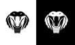 graphic vector illustration of cobra head logo symbol template