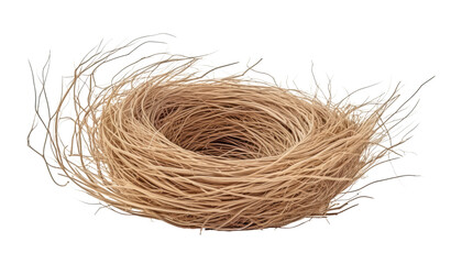 bird nest isolated on transparent background cutout