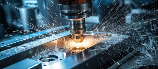 Using CNC turning machines to cut metal in the industrial sector while minimizing water splashing