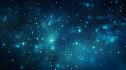 blue star dust background, bokeh