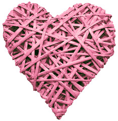 Digital png illustration of pink heart on transparent background