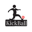 football icon Trendy kickball logo concept on white background from collection