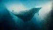 Jonah in the whale as a scuba diver finds him 1986 soft electronic Aromatic braun analog Kodak film schematic drawing tracing paper ultra detailed rendering landscape 8k 