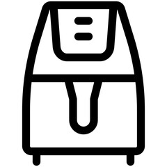 Wall Mural - air fryer icon illustration