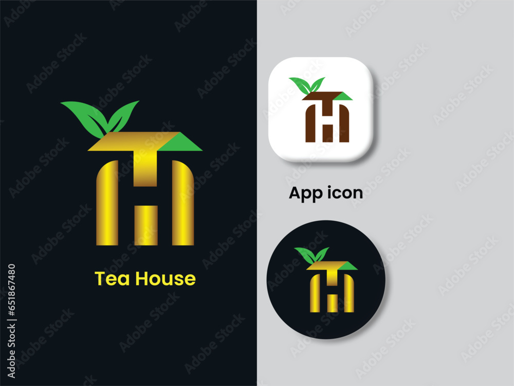 Fastastic Tea Logo Can use TH letter logo for personal any business and real estate ...