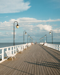 Canvas Print - Orłowo Pier, in Gdynia, Poland