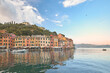 Sunset Reflections on Portofino's Historic Architecture