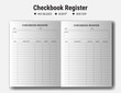 © arman - Checkbook Register Logbook Notebook Printable Planner Kdp Interior design