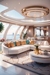 Wall Mural - Yacht luxury hotel lounge