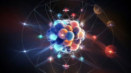 Wall Mural - exploring the atomic frontier: a pivotal moment in nuclear fusion research, captured in a cutting-ed