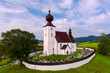 Aerial view of the Church of the Holy Spirit (Zehra, Slovakia) 