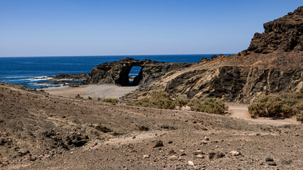 Sticker - Landscape at Fuerteventura island in Spain in summertime