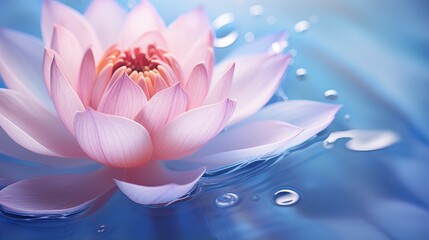 Wall Mural - pink lotus flower, closeup view of purple  vibrant and colorful lotus petals in full bloom showing nature artistry and beauty.