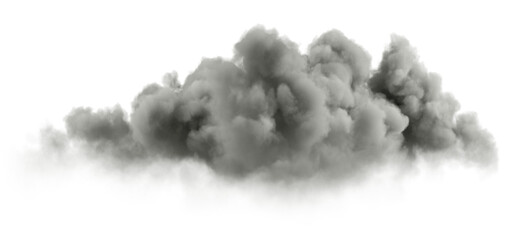 Aufkleber - Cutout overcast clouds on transparent backgrounds 3d rendering png