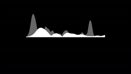 Audio spectrum waveform animation, Music player spectrum with audio reactor, audio reactor spectrum animation