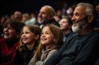 Grandparents and grandchildren attending a live theater performance
