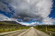 canvas print picture - Road on Alaska