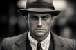 Elegance of an Era. A Classic 1920s and 1930s Gentleman's Portrait. AI Generative.

