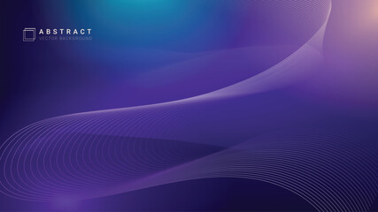 Wall Mural - Abstract vector background bg futuristic gradients and lights blue purple