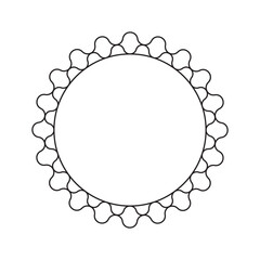 circle frame with line style 2