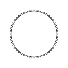 circle frame with line style 2