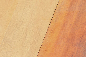 two types of wooden plank background and texture.