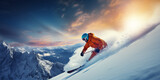 downhill skiing snowboarding