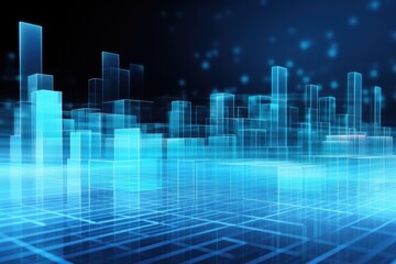 Fototapete - Graph and chart for business presentation