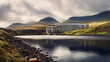 Loch Leathan hydro power station on the Trotternish