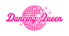 Dancing Queen With Pink Disco Ball