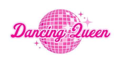 Dancing Queen with Pink Disco Ball