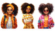 © Aspect_Studio - Cute afro girl sublimation. Joyful expression, vibrant clothing