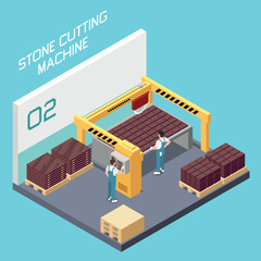 Sticker - Marble Factory Isometric