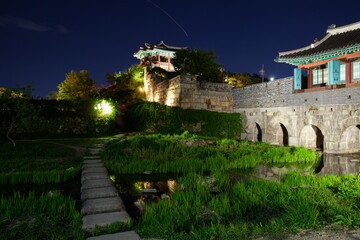 Wall Mural - Beautiful landscape shot of the Dongbuk Gangnu, a mountain located in South Korea