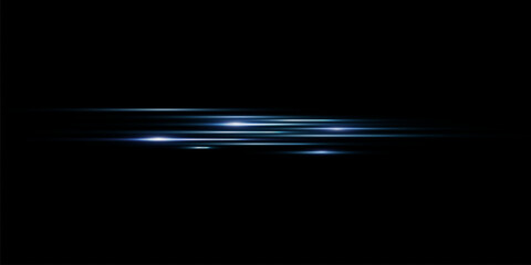 Wall Mural - vector illustration in blue color. set of light effects. glare and flash. bright beams of light. glo