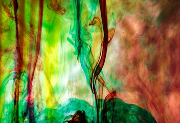 Wall Mural - abstract and very colorful motion blur background